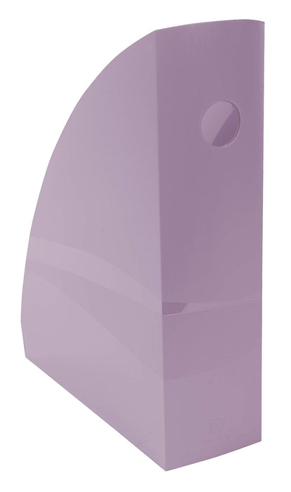 Exacompta Mag-Cube Magazine File 18264D A4+ PS (Polystyrene) Pastel Mauve 82 x 266 x 305 mm