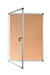 Bi-Office Enclore Indoor Lockable Notice Board Non Magnetic 4 x A4 Wall Mounted 50 (W) x 67.4 (H) cm Brown