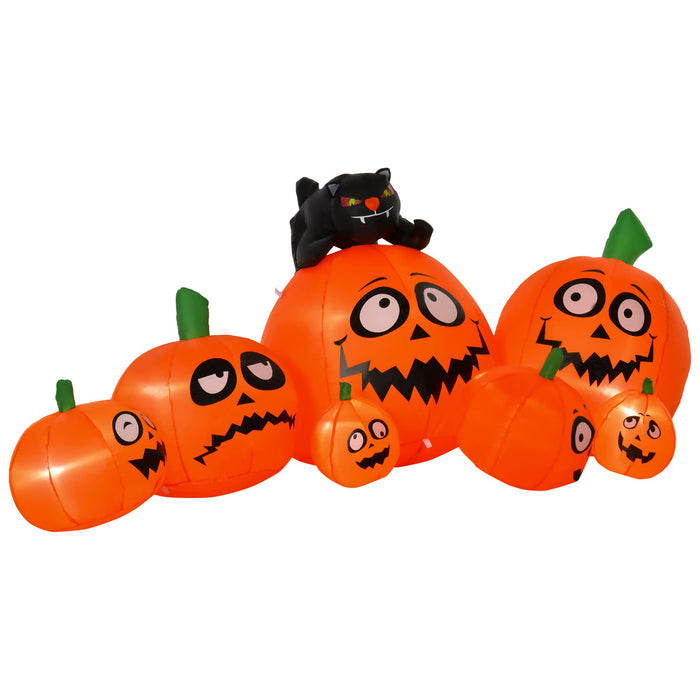 HOMCOM Inflatable Halloween Decoration 844-309V70 Orange 240 x 800 x 120 (W x D x H)