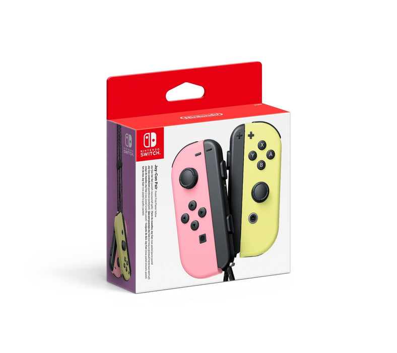 Nintendo Joy-Con Pair Pastel Pink and Pastel Yellow Gaming Controllers