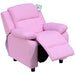 HOMCOM Kids Sofa Pink 710 x 63 mm