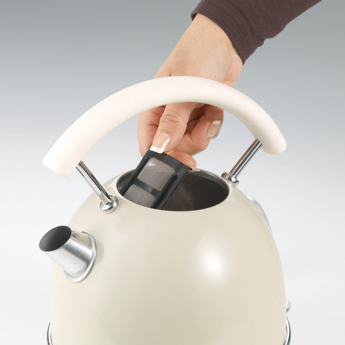 Ariete Dome Electric Kettle 1.7 L Cream 2000 W