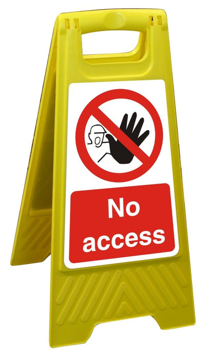 Floor Sign No Access PP 60 x 30 cm