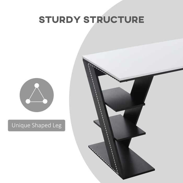 HOMCOM Dining Table 836-389 White