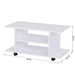 HOMCOM Mobile TV Stand 02-0609 White 400 x 800 x 400 mm