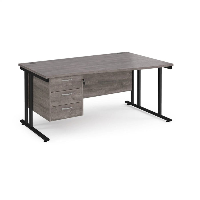 Dams International Wave Desk MC16WRP3KGO 1,600 x 725 x 800 - 990 mm