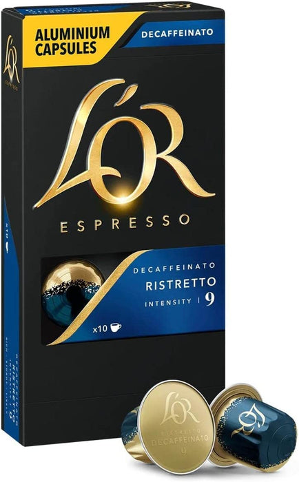 L'OR Espresso Decaffeinato Ristretto Coffee Capsules Pack of 10