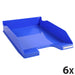 Exacompta Letter Tray Midi Combo 113279D Glossy Ice Blue Pack of 6