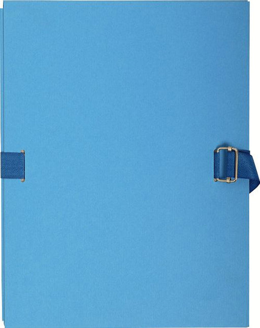 Exacompta Expanding Folders 223220E A4 Light Blue Cardboard 24 x 32 cm Pack of 10