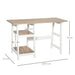 HOMCOM Desk with Shelves Brown 510 x 740 mm