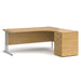 Dams International Desk with Pedestal EBS14RB 1,400 x 1,626 x 725 mm