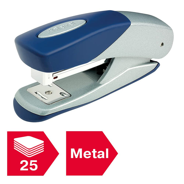 Rexel Matador Stapler 2100951 Half Strip Silver, Blue 25 Sheets No.56, No.16 Metal