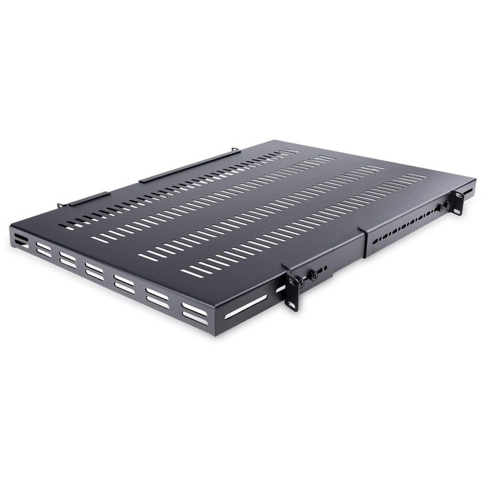 StarTech.com 1U 4-Post Adjustable Vented Server Rack Mount Shelf Maximum Weight 150kg