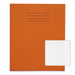 Rhino 8 x 6.5 Exercise Book 48 Page Orange  Ruled 5mm Squares S5 (Pack 100) - VEX342-312-2