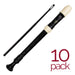 A Star Brown & White Descant Recorder Black Pack of 10