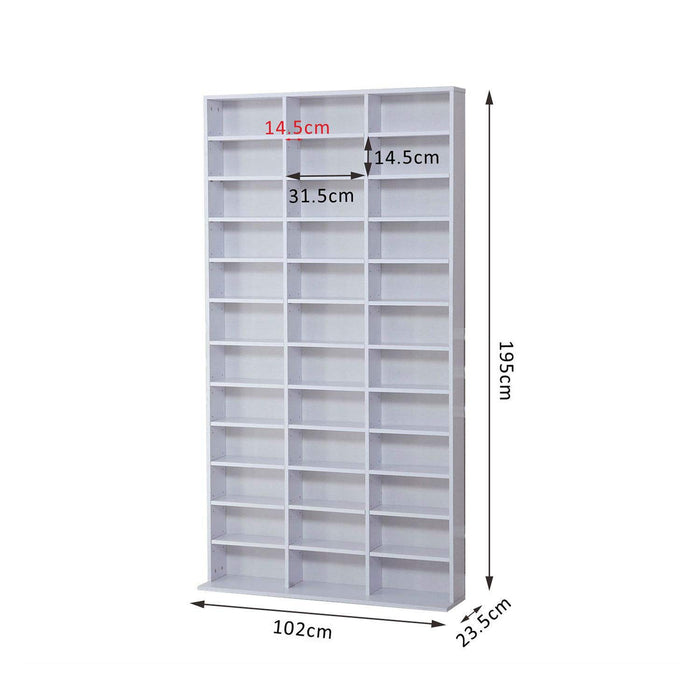 Homcom Shelving Unit Black for 1116 CDS White