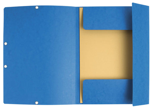 Exacompta 3 Flap Folder 56122E CleanSafe A4 Blue Card 24 x 32 cm