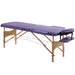 HOMCOM Portable Folding Massage Table, 2 Sections-Purple