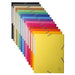 Exacompta 3 Flap Folder 17100H A4 Assorted 425gsm Pressboard 24x32cm Pack of 50