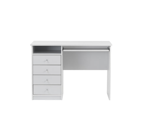 Alphason Rectangular Computer Desk with White Melamine Top and 4 Drawers Marymount 1150 x 550 x 780mm