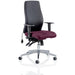 Dynamic Independent Seat & Back Posture Chair Height Adjustable Arms Onyx Black Back, Tansy Purple Seat Without Headrest High Back