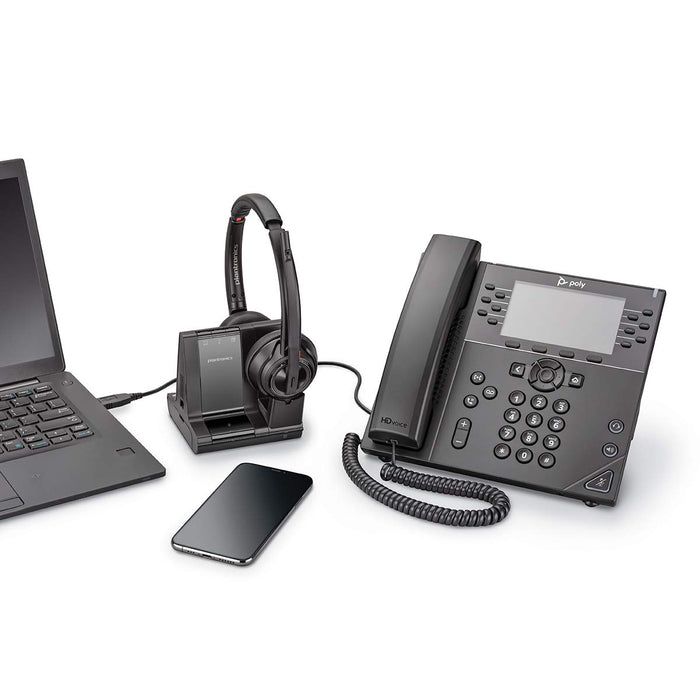 POLY VVX450 12-Line Gigabit PoE 4.3 inch LCD Colour Display VOIP Desk Phone Excluding PSU