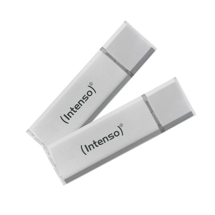 INTENSO USB Flash Drive 3531482 Silver 32 GB Pack of 2