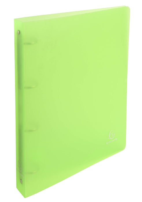 Exacompta Ring Binder Chroma 51263E Polypropylene A4 30 mm 4 ring Green Pack of 10