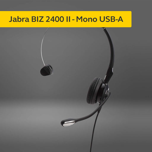 Jabra BIZ 2400 II USB Mono CC - Headset - on-ear - convertible - wired - USB