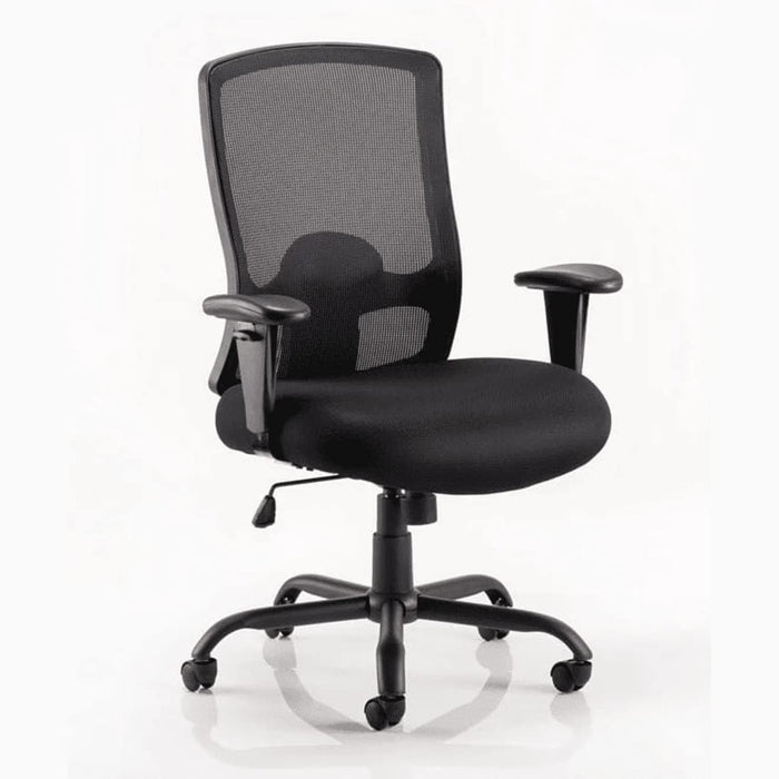 Dynamic Tilt & Lock Heavy Duty Chair Height Adjustable Arms Portland HD Ginseng Chilli Seat Without Headrest High Back