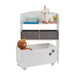 LIBERTY HOUSE TOYS Storage Unit TFLH024CD Medium-density fibreboard and Fabric 3+ 630 (W) x 300 (D) x 840 (H) mm White