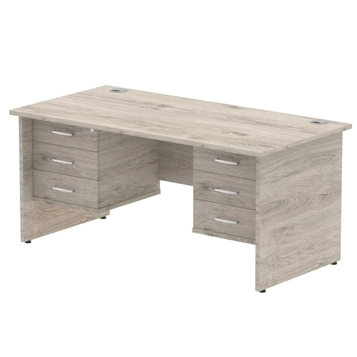 dynamic Ergonomic Desk Impulse MIRDP16FP3FP3GRY Grey Oak 1600 mm x 800 mm x 730 mm