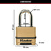 MASTERLOCK Combination Padlock M175EURDLF Boron Carbide