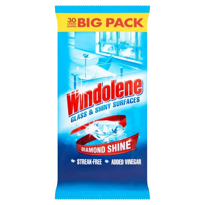 Windolene Cleaning Wipes Glass Mild Pack of 30