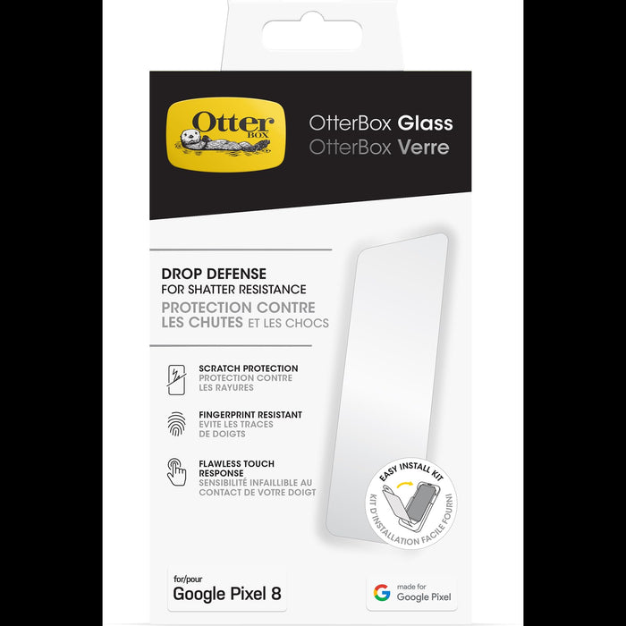 OtterBox - Screen protector for mobile phone - glass - clear - for Google Pixel 8