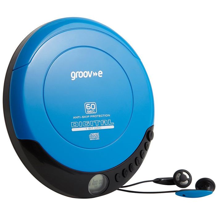 Groove-e Personal CD Player GVPS110/BE Blue