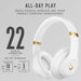 Beats Studio3 Wireless - Headphones with mic - full size - Bluetooth - wireless - active noise cancelling - noise isolating - white