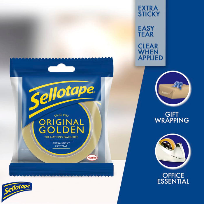 Sellotape Orig Golden Tape 24Mmx50M