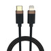 Duracell - Lightning cable - 24 pin USB-C to Lightning - 1 m - black - for Apple iPad/iPhone/iPod (Lightning)