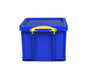 Really Useful Box Plastic Storage 35 Litre Blue 480 x 390 x 310 mm