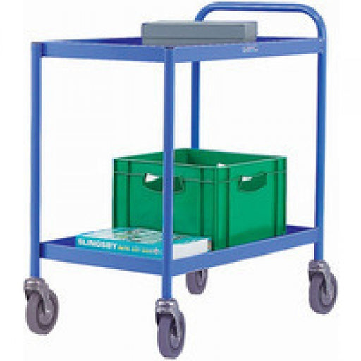 SLINGSBY Service Trolley with 2 Shelves 331491 Steel Blue 45.5 x 78 x 79.5 cm