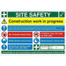 Site Sign Site Safety Fluted Board 60 x 90 cm