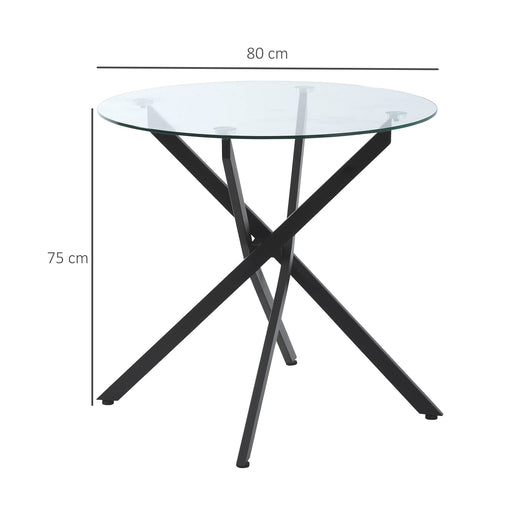 HOMCOM Side Table 839-079 80 x 80 x 75 mm