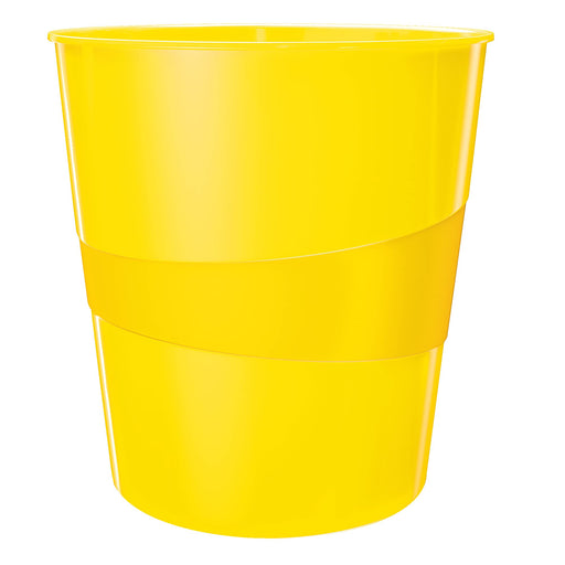 Leitz WOW Waste Bin 15 L Yellow 29 x 29 x 32.4 cm