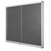 Bi-Office Exhibit Indoor Lockable Notice Board Non Magnetic 12 x A4 Wall Mounted 96.7 (W) x 92.6 (H) cm Brown