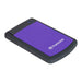 Transcend StoreJet 25H3P - Hard drive - 2 TB - external (portable) - 2.5" - USB 3.0 - brilliant purple