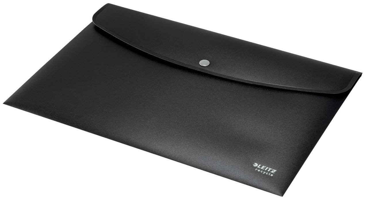 Leitz Document Wallet Recycle A4 PP (Polypropylene) 23.5 (W) x 31.3 (D) x 0.7 (H) cm Black