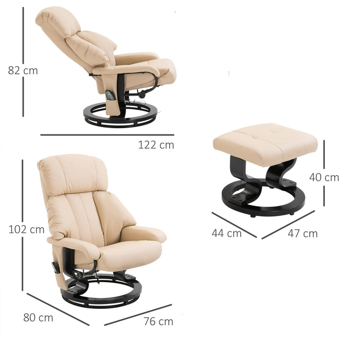 HOMCOM Massage Chair 700-140CW Beige