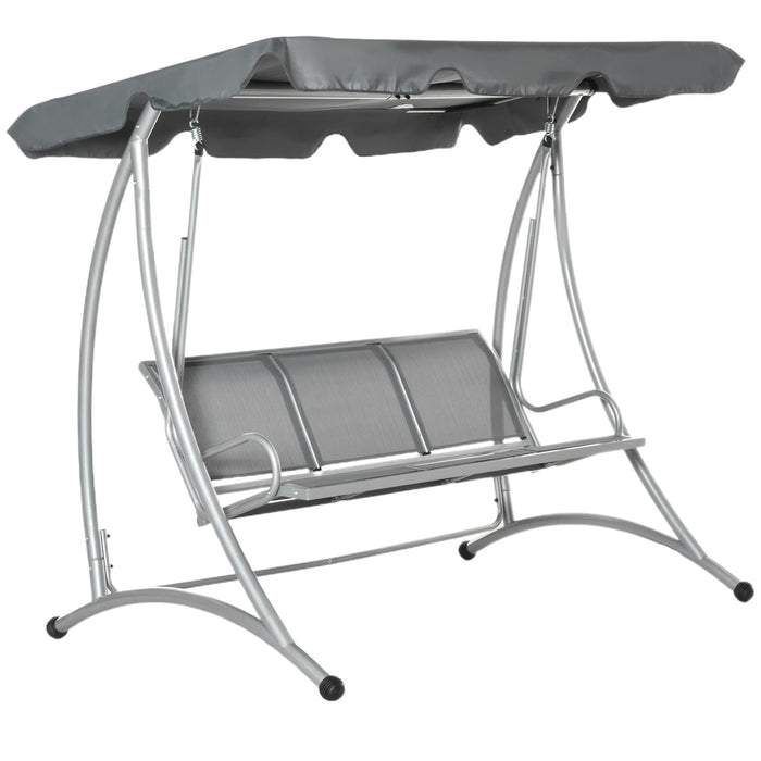 OutSunny Swing Bench Grey 1,160 x 1,720 mm