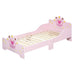 HOMCOM Children Bed 311-014 Poplar Wood, MDF 73 (W) x 143 (D) x 60 (H) mm Pink